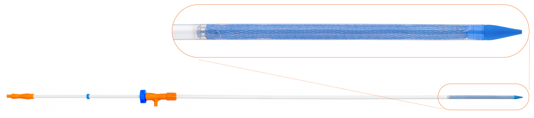 Einführsystem OTW (over the wire) für Ösophagus-Stent OES, OEL, OEC
